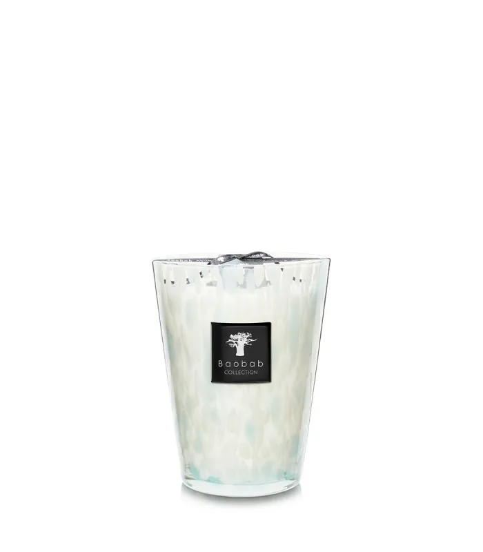 Candle Baobab Saphire Pearls
